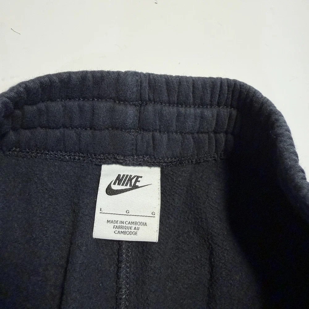 Nike Youth Sportswear Club Fleece Cargo Joggers Sweatpants Black Logo L